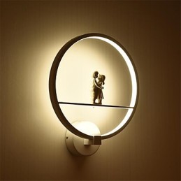 Apliques de pared con luz ambiental moderna y contemporánea integrada para estilo mini.