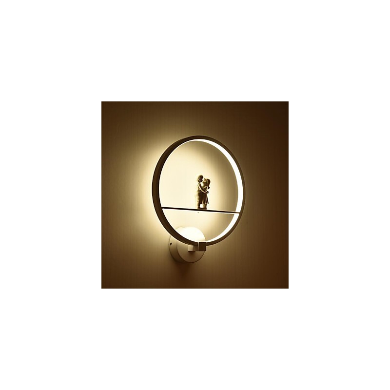 Apliques de pared con luz ambiental moderna y contemporánea integrada para estilo mini.