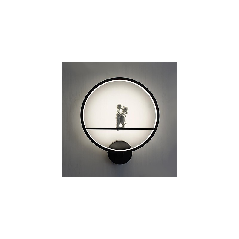 Apliques de pared con luz ambiental moderna y contemporánea integrada para estilo mini.