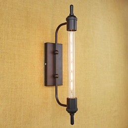 Aplique de pared con luz ambiental estilo mini con pintura retro campestre