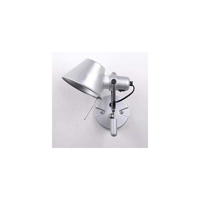 Apliques de pared con luz ambiental, modernos y contemporáneos, de plata, para proteger los ojos.