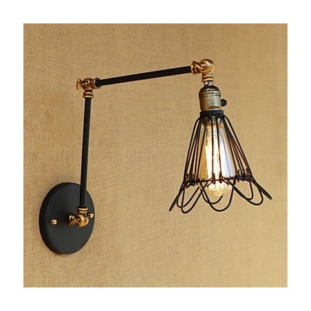 Lámpara de techo con luz ambiental de brazo oscilante estilo mini estilo cabaña rústica estilo retro Lámpara de techo con luz ambiental de brazo oscilante estilo mini estilo cabaña rústica estilo retro