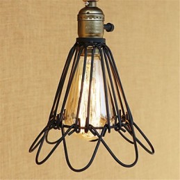 Lámpara de techo con luz ambiental de brazo oscilante estilo mini estilo cabaña rústica estilo retro
