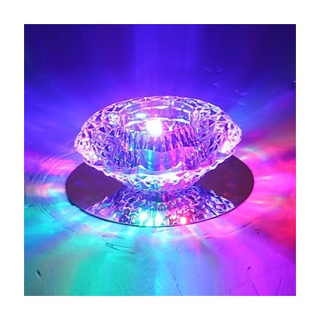 Lámpara de techo moderna de 3 W de bajo consumo, lámpara de techo de cristal, lámpara de bombilla empotrada Lámpara de techo moderna de 3 W de bajo consumo, lámpara de techo de cristal, lámpara de bombilla empotrada