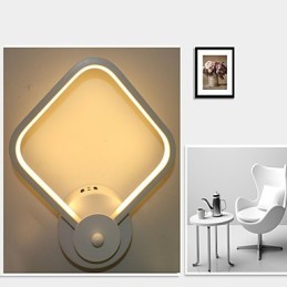 Lámpara de pared de aluminio para dormitorio, sencilla y moderna, con personalidad creativa y para escaleras