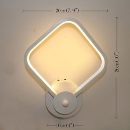 Lámpara de pared de aluminio para dormitorio, sencilla y moderna, con personalidad creativa y para escaleras