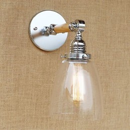 Lámpara de ambiente moderna, contemporánea, estilo campestre, retro, galvanizada, con brazo oscilante.