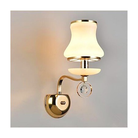 Lámpara de pared de luz ambiental moderna y contemporánea con acabado galvanizado, estilo mini de cristal, con protección ocular. Lámpara de pared de luz ambiental moderna y contemporánea con acabado galvanizado, estilo mini de cristal, con protección ocular.