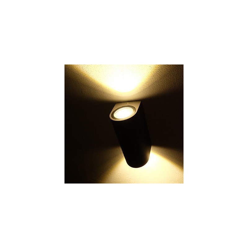 Apliques de pared con luz ambiental, acabado en óxido negro, estilo campestre moderno y contemporáneo.