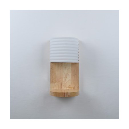 Lámpara de pared sencilla, lámpara de noche, lámpara de escritorio con pantalla de vidrio y madera maciza para dormitorio, tocador, sala de estar, habitación de bebé, dormitorio universitario, mesa de centro, librería