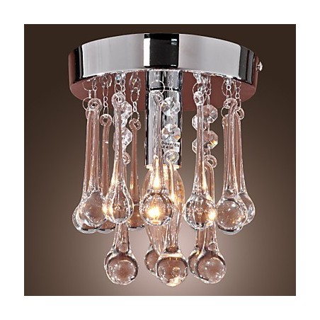 Lámpara empotrada moderna contemporánea de cristal estilo mini en cromo