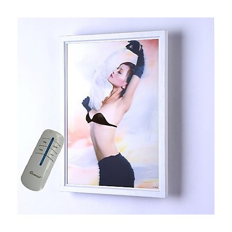Pintura contemporánea moderna integrada para apliques de pared con luz ambiental. Pintura contemporánea moderna integrada para apliques de pared con luz ambiental.