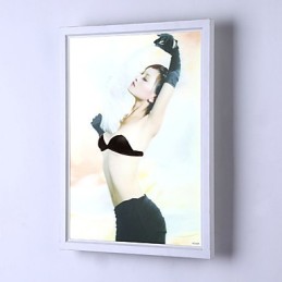 Pintura contemporánea moderna integrada para apliques de pared con luz ambiental.