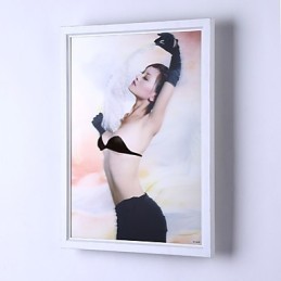 Pintura contemporánea moderna integrada para apliques de pared con luz ambiental.