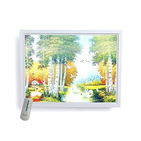 Pintura contemporánea moderna integrada para apliques de pared con luz ambiental. Pintura contemporánea moderna integrada para apliques de pared con luz ambiental.
