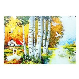 Pintura contemporánea moderna integrada para apliques de pared con luz ambiental.