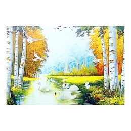 Pintura contemporánea moderna integrada para apliques de pared con luz ambiental.