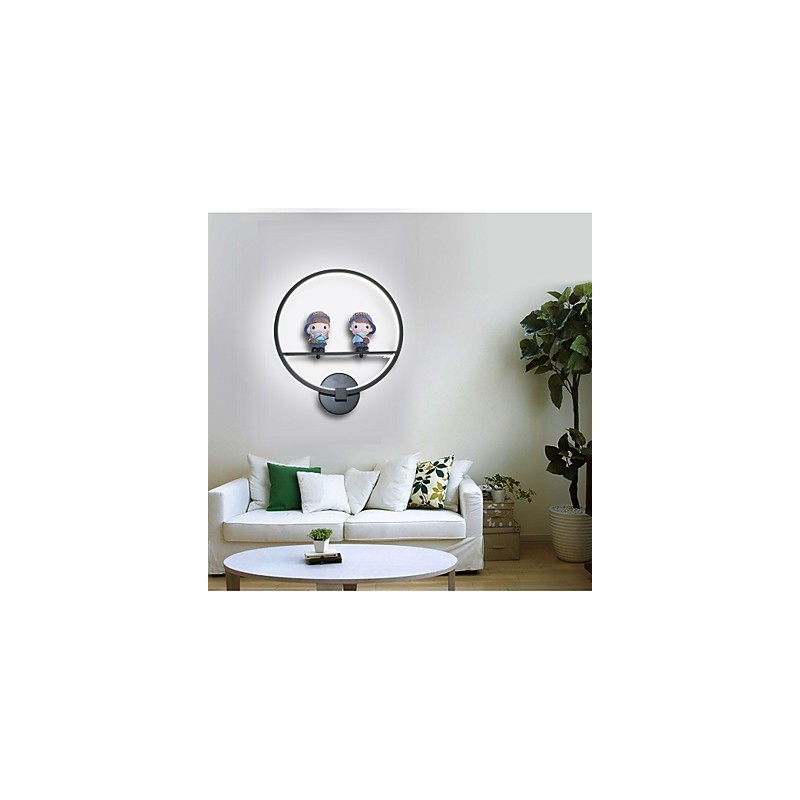 Lámpara de pared creativa moderna para habitación infantil, lámpara de personalidad, lámpara de pared empotrada, material de aluminio, lámparas de pasillo y linternas.