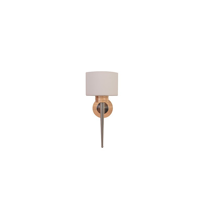 Lámpara de pared sencilla, lámpara de noche, lámpara de escritorio con pantalla de vidrio y madera maciza para dormitorio, tocador, sala de estar, habitación de bebé.