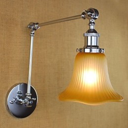 Característica galvanizada retro campestre para protección ocular con brazo oscilante y luz ambiental.