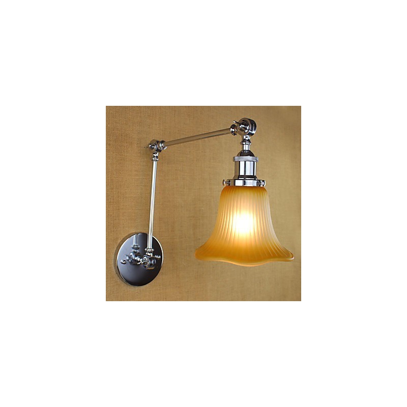Característica galvanizada retro campestre para protección ocular con brazo oscilante y luz ambiental.
