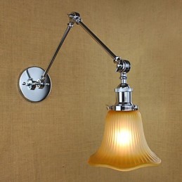 Característica galvanizada retro campestre para protección ocular con brazo oscilante y luz ambiental.
