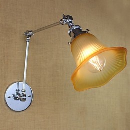 Característica galvanizada retro campestre para protección ocular con brazo oscilante y luz ambiental.