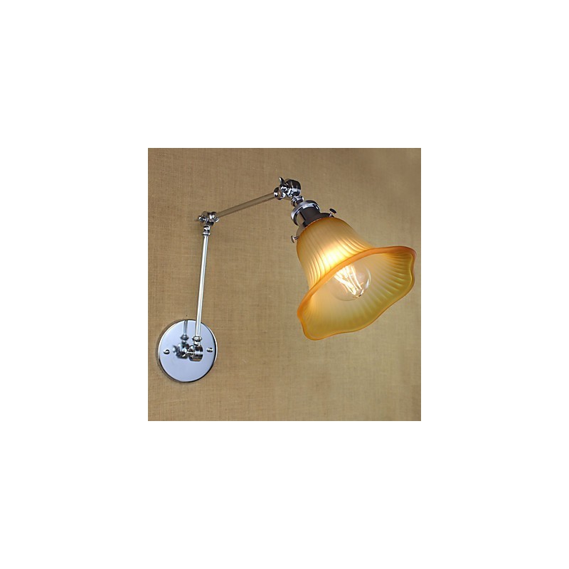 Característica galvanizada retro campestre para protección ocular con brazo oscilante y luz ambiental.