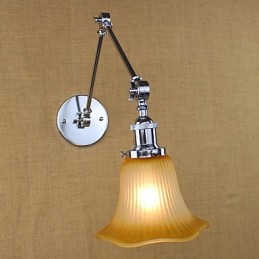 Característica galvanizada retro campestre para protección ocular con brazo oscilante y luz ambiental.