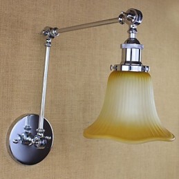 Característica galvanizada retro campestre para protección ocular con brazo oscilante y luz ambiental.