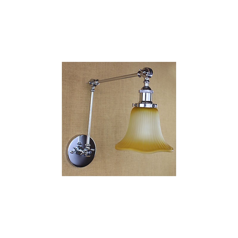 Característica galvanizada retro campestre para protección ocular con brazo oscilante y luz ambiental.