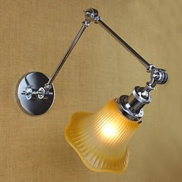Característica galvanizada retro campestre para protección ocular con brazo oscilante y luz ambiental.
