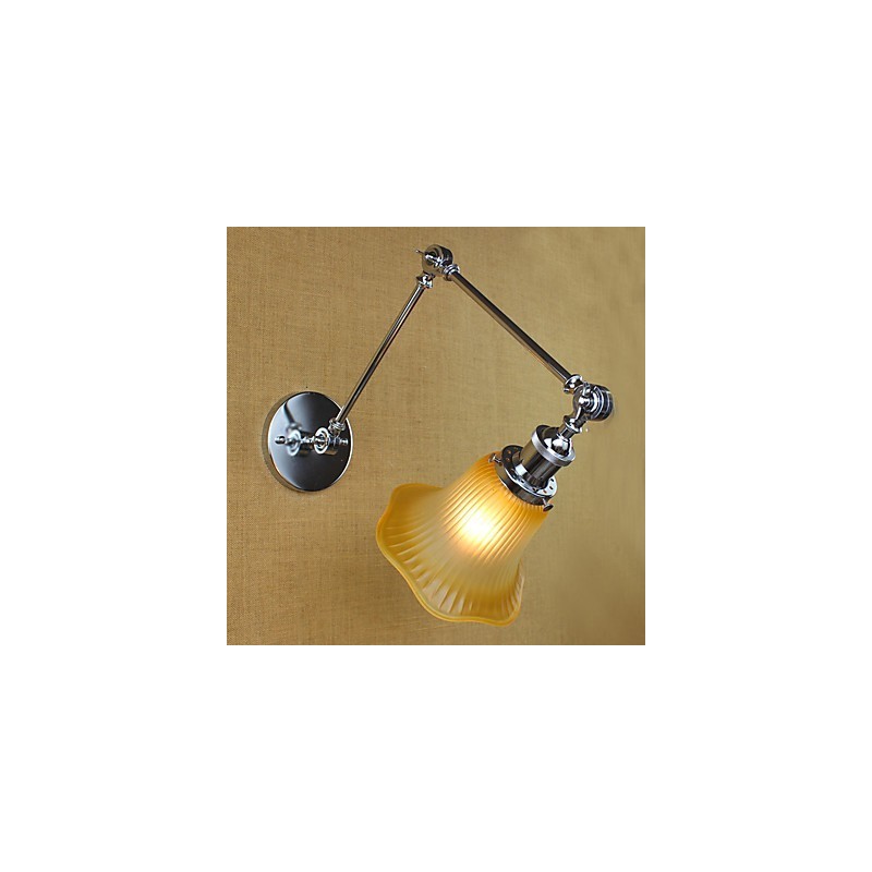 Característica galvanizada retro campestre para protección ocular con brazo oscilante y luz ambiental.