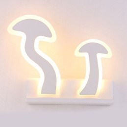 Pintura contemporánea moderna integrada para apliques de pared con luz ambiental.