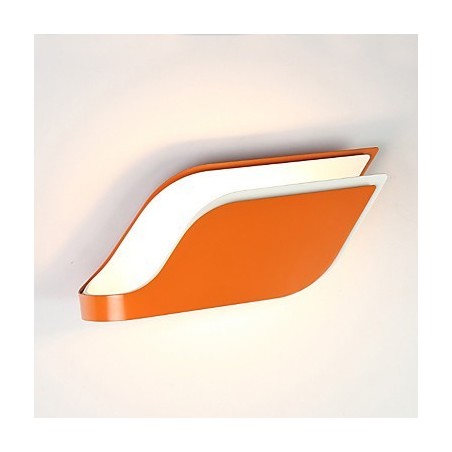 Pintura contemporánea moderna integrada para apliques de pared con luz ambiental.