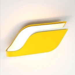 Pintura contemporánea moderna integrada para apliques de pared con luz ambiental.