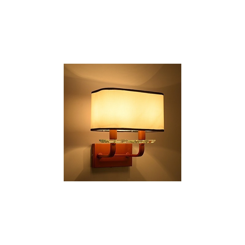 Pintura contemporánea moderna integrada para apliques de pared con luz ambiental.