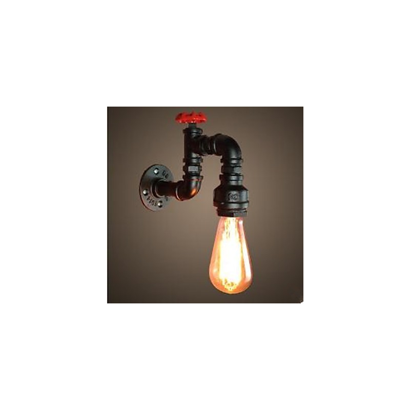 Apliques de pared con luz ambiental con pintura rústica tipo cabaña