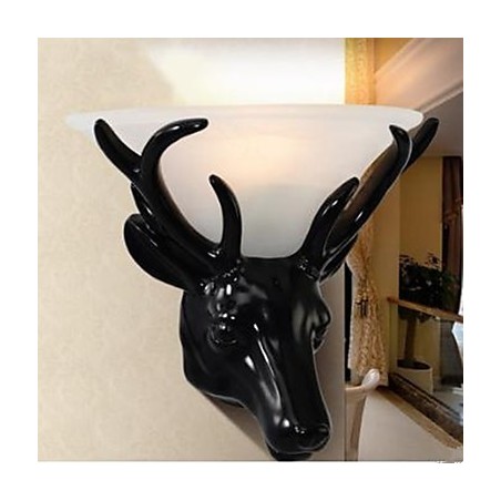 Lámpara de pared con cabeza de ciervo contemporánea y minimalista, moderna y creativa, para sala de estar y dormitorio. Lámpara de pared con cabeza de ciervo contemporánea y minimalista, moderna y creativa, para sala de estar y dormitorio.