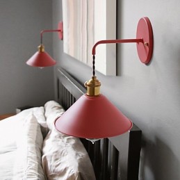 Lámpara de pared con bombillas industriales de tamaño pequeño, estilo vintage retro, de metal, para pasillo