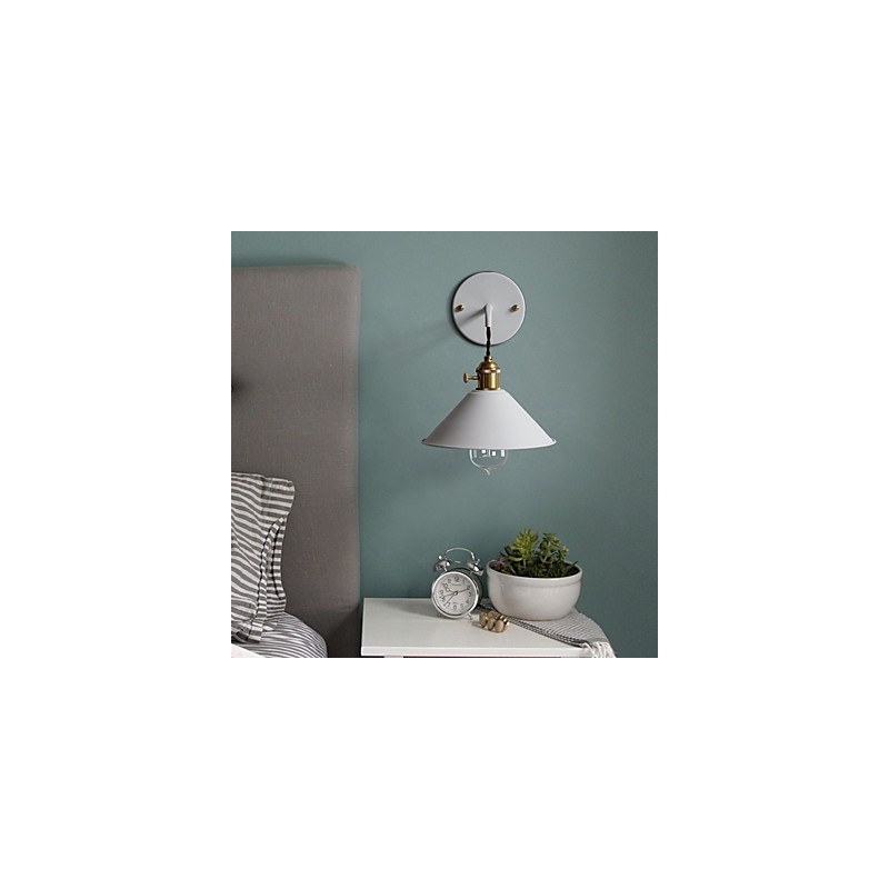 Lámpara de pared con bombillas industriales de tamaño pequeño, estilo vintage retro, de metal, para pasillo