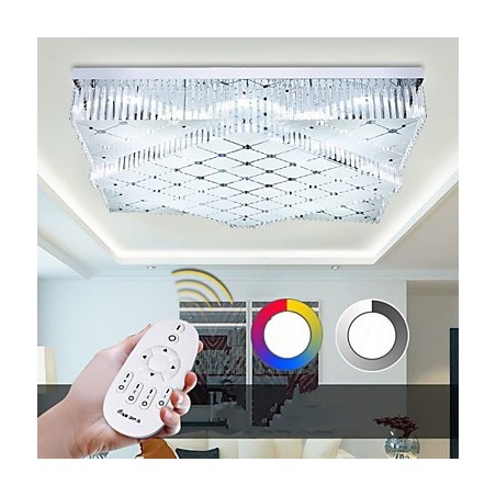 Lámpara de techo de cristal moderna y contemporánea de metal Lámpara de techo de cristal moderna y contemporánea de metal