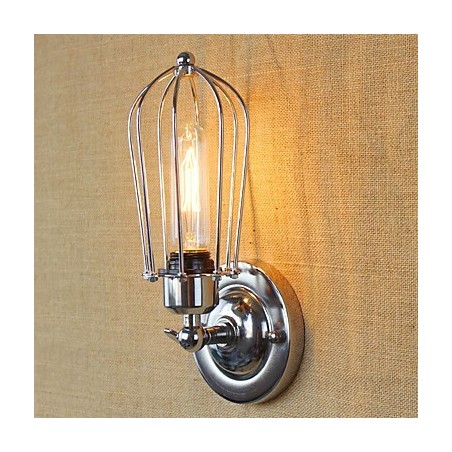 Apliques de pared con luz ambiental estilo mini, estilo retro campestre, con galvanoplastia, sencillos y vintage.