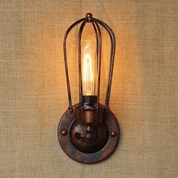 Apliques de pared con luz ambiental estilo mini, estilo retro campestre, con galvanoplastia, sencillos y vintage.