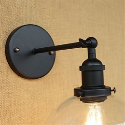 Apliques de pared con luz ambiental y protección ocular de estilo mini con pintura retro campestre
