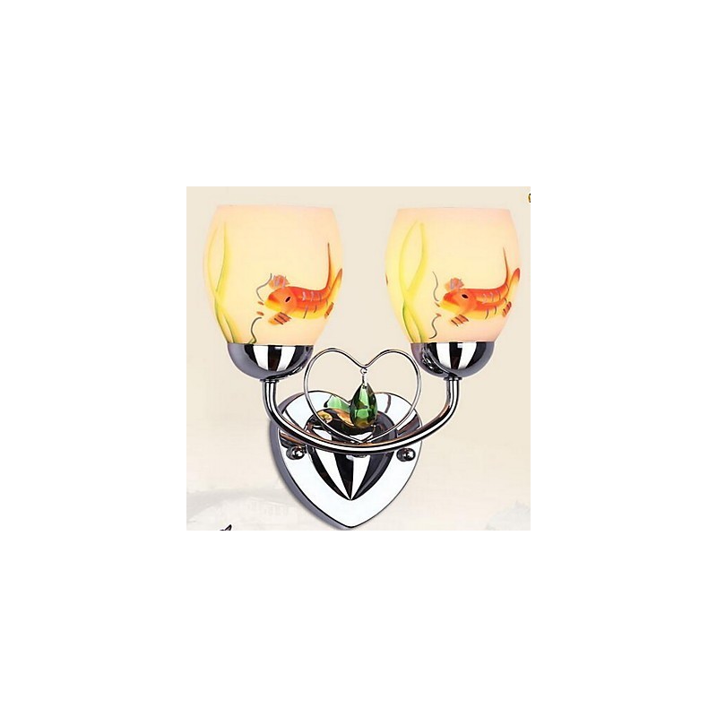 Otra característica simple para apliques de pared con luz ambiental de cristal