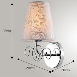 Apliques de pared modernos, contemporáneos, con iluminación ascendente y acabado galvanizado