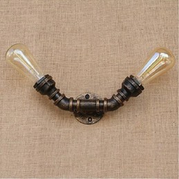Lámpara de pared pequeña decorativa con pipa de agua sencilla y nostálgica