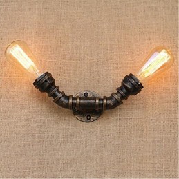 Lámpara de pared pequeña decorativa con pipa de agua sencilla y nostálgica