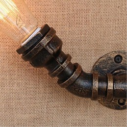 Lámpara de pared pequeña decorativa con pipa de agua sencilla y nostálgica